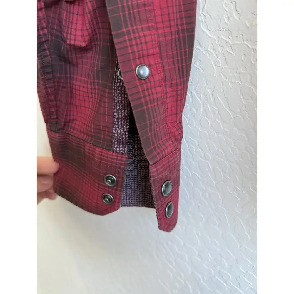 Banana Republic Slim Fit Plaid Button Down Shirt Men’s Medium Western Inspired